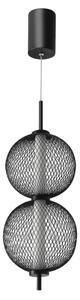 LED Lustr na lanku PUMA LED/10W/230V pr. 14 cm černá