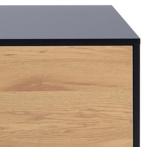 TV stolek SARON 140x40 cm dub/černá