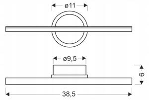 LED Nástěnné svítidlo BATUTA LED/10W/230V béžová