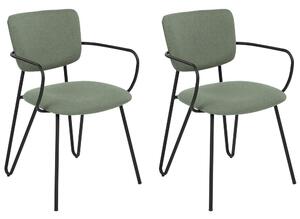 Set 2 ks jídelních židlí Emmanuelle (zelená). 1078715