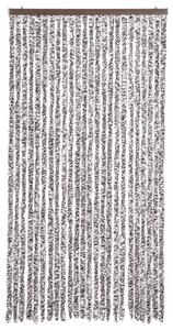 Závěs proti hmyzu hnědý a béžový 100 x 220 cm Chenille