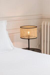 MAMBO černá/ratan stolní lampa - FARO