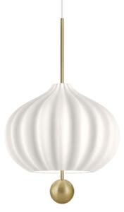 Závěsná svítidlo kdln, Lilli, stmívatelné, Bílá, Obývací pokoj, Sklo, Design