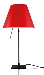 Stolní lampa Luceplan, stmívatelné, Červená, Obývací pokoj, Hliník