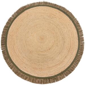 Flair Rugs Kusový koberec Kahana Green kruh - 180x180 (průměr) kruh cm