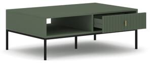 Konferenční stolek SUE 104x68 cm zelená/černá