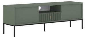 Televizní stolek SUE 155x39 cm zelená/černá