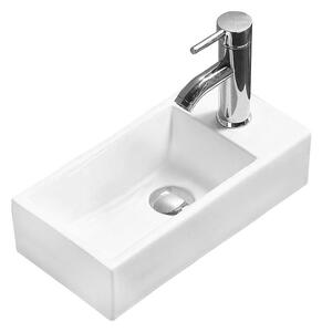 Mexen Inez umyvadlo na desku levé 40 x 20 cm, bílá - 21484000L