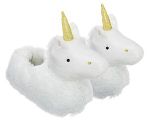JJA Dětské pantofle Unicorne - Bílá - Velikost 24–25