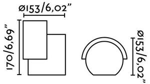 FARO 70576 NOBORU projektor wall washer, tmavě šedá - FARO