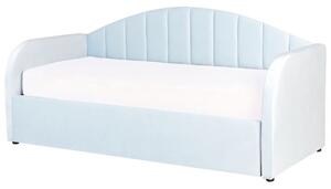 Jednolůžková postel 200 x 90 cm Eithan (modrá) (s roštem). 1078826