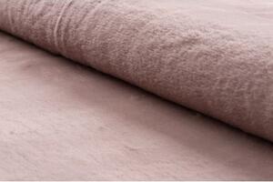 Dywany Luszczow Kusový koberec kulatý BUNNY růžový, imitace králíčí kožešiny Rozměr koberce: 80 cm KRUH