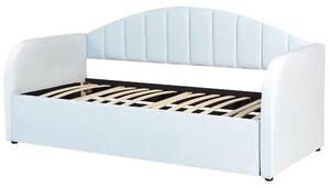 Jednolůžková postel 200 x 90 cm Eithan (modrá) (s roštem). 1078826
