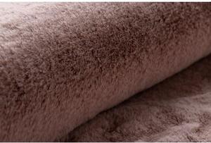 Dywany Luszczow Kusový koberec kulatý BUNNY růžový, imitace králíčí kožešiny Rozměr koberce: 80 cm KRUH