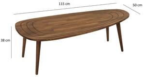 Konferenční stolek SISI 115x50 cm ořech 11