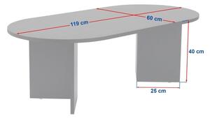 Konferenční stolek NEL 119x60 cm béžová