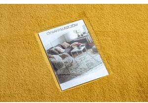 Dywany Luszczow Kusový koberec BUNNY, zlatá, imitace králíčí kožešiny Rozměr koberce: 140 x 190 cm