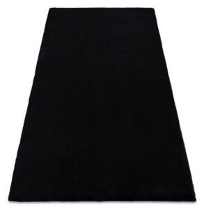 Dywany Luszczow Kusový koberec BUNNY černý, imitace králíčí kožešiny Rozměr koberce: 60 x 100 cm