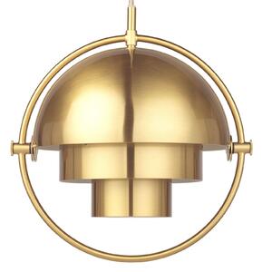 Závěsná svítidlo GUBI, Multi-Lite, stmívatelné, Zlatá / mosazná, Obývací pokoj, Kov, Design