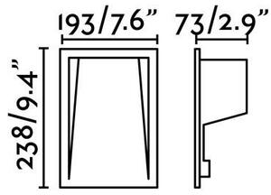 SOUN 193 zapuštěné svítidlo do zdi, tmavě šedá - FARO