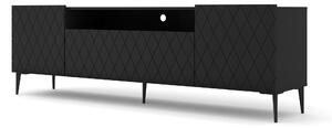 BIM TV stolek Diuna 193 cm, černý mat + černá