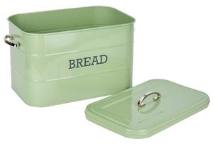 Kovový box na pečivo Bread Sage green