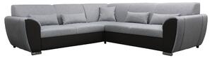 ROHOVÁ SEDAČKA, textil, černá, světle šedá Livetastic - Sedací soupravy, Online Only