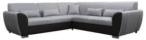 ROHOVÁ SEDAČKA, textil, černá, světle šedá Livetastic - Sedací soupravy, Online Only
