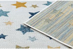 Dywany Luszczow Kusový koberec SISAL COOPER Hvězdy 22260 ecru / tmavě modrá Rozměr koberce: 200 x 290 cm