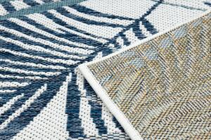 Dywany Luszczow Kusový koberec, běhoun SISAL COOPER Listy 22258 ecru / tmavě modrý Rozměr koberce: 60 x 250 cm