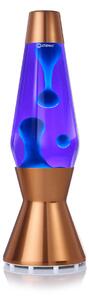 Mathmos Astro Copper, originální lávová lampa, měděná s fialovou tekutinou a tyrkysovou lávou, výška 43cm