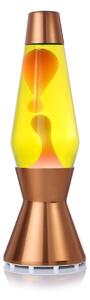 Mathmos SO41C + AST1226 Astro měděná, originální lávová lampa, měděná se žlutou tekutinou a oranžovou lávou, výška 43cm