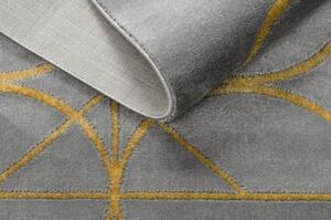 Dywany Luszczow Kusový koberec EMERALD EXCLUSIVE 1010 kruhy šedá / zlato Rozměr koberce: 180 x 270 cm