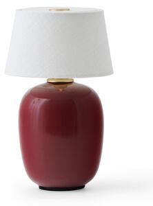 Stolní lampa Audo Copenhagen, Torso, stmívatelné, Červená, Obývací pokoj, Keramika, Design