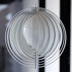 Závěsná svítidlo Verpan, Moon, stmívatelné, Bílá, Obývací pokoj, Kov, Design