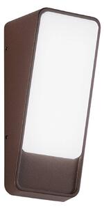 INTEC LED venkovní nástěnné svítidlo Coupe, bronzová, výška 20 cm, kov, Bronz / starožitná mosaz, Hliník, Moderní