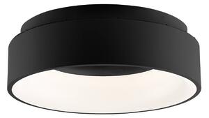 Luce Ambiente Design LED stropní svítidlo Noah, černé, Ø 45 cm, kov,, Černá, Obývací pokoj / jídelna, Hliník, Moderní