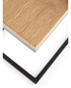 Konferenční stolek AURIA 40x30 cm dub/černá