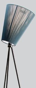 Stojací Lampa Northern, Oslo Wood, stmívatelné, Černá, Obývací pokoj, Tkanina / Textil, Design