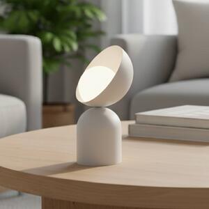 EMIBIG LIGHTING Stolní lampa Boto LN1, béžová, ocel/sklo, výška 31 cm, G9, Krémová / jantar, Obývací pokoj / jídelna, kov, Moderní