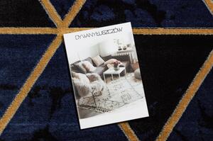 Dywany Luszczow Kusový koberec EMERALD EXCLUSIVE 1020 mramor, trojúhelníky tmavě modrý / zlato Rozměr koberce: 180 x 270 cm