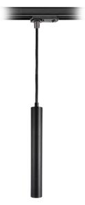 Deko-Light LED závěsné svítidlo Slim, 1fázová lišta, černé, hliník, 5 W, 2 700 K, stmívatelný, Černá, Obývací pokoj / jídelna, Hliník, Moderní