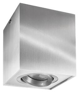 Deko-Light Stropní bodové osvětlení Bengala hranaté, stříbrné, hliník, GU10, otočné, stmívatelný, Hliník / šedá / zinek, Obývací pokoj / jídelna, Hliník, Moderní
