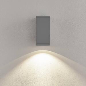 Deko-Light LED venkovní nástěnné svítidlo ShoreLine Pro Square, světle šedá, 830/840, stmívatelný, Hliník / šedá / zinek, Hliník, Moderní