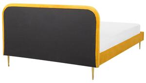 Manželská postel 180 cm Faris (žlutá) (s roštem). 1078923