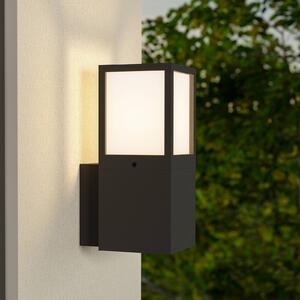 Deko-Light Venkovní nástěnné svítidlo Facado 2 Square, hliník, tmavě šedé, E27, stmívatelný, Černá, Hliník, Moderní, Nástěnné svítidlo