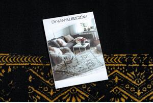Dywany Luszczow Kusový koberec GLOSS 408C 86 vzor rámu černý / zlato Rozměr koberce: 80 x 300 cm