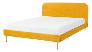 Manželská postel 140 cm Faris (žlutá) (s roštem). 1078925