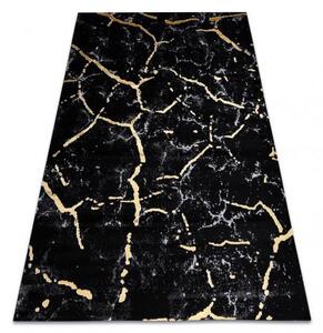 Dywany Luszczow Kusový koberec GLOSS 410A 86 Mramor, kámen, černý / zlato Rozměr koberce: 160 x 220 cm