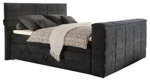 POSTEL BOXSPRING, 180/200 cm, antracitová Carryhome - Postele s úložným prostorem, Online Only